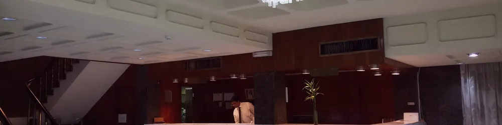 The lobby of the hotel