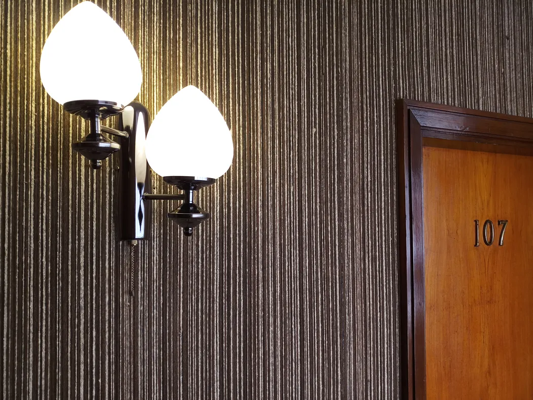 A door to a hotel room